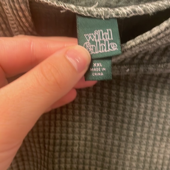 Cropped waffle hoodie - Picture 4 of 4